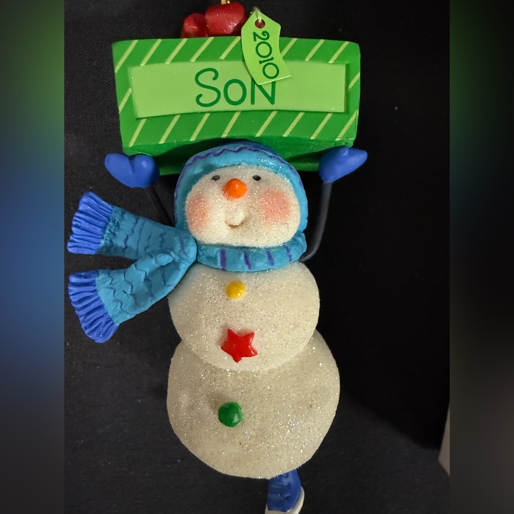 Hallmark Keepsake 2010 One Fun Son Christmas Ornament Snowman